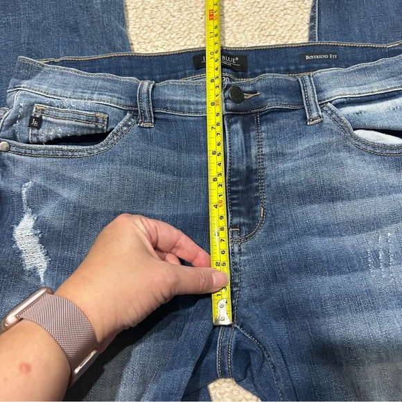 Judy Blue Boyfriend Fit Stretch Denim Distressed JB8275MD Size 11/30 Distressed - Picture 15 of 16